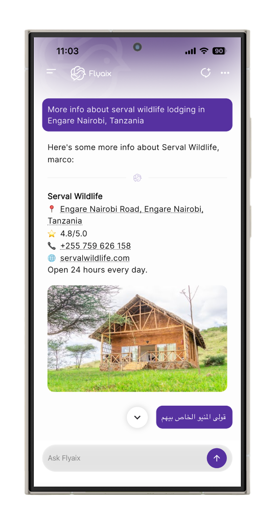 Travel planning with Flyaix app